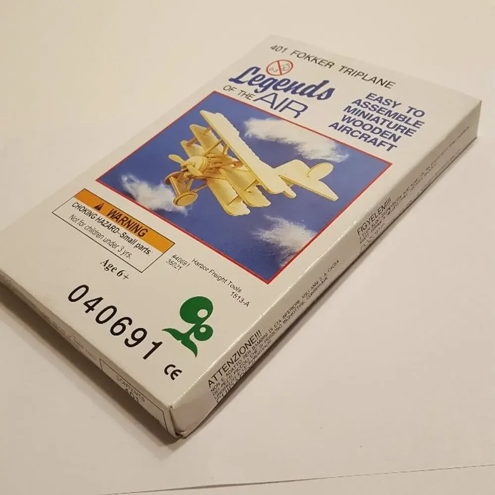 Legends of the AIR 404 Fokker Triplane Model Wooden Aircraft Miniature Model Kit